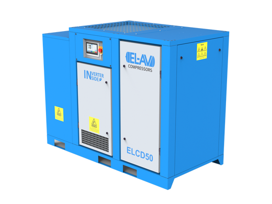 EL+ 50HP PM VFD Rotary Screw Compressor + Integrated Transformer (80KVA - 208/230V to 460V 3-Phase)