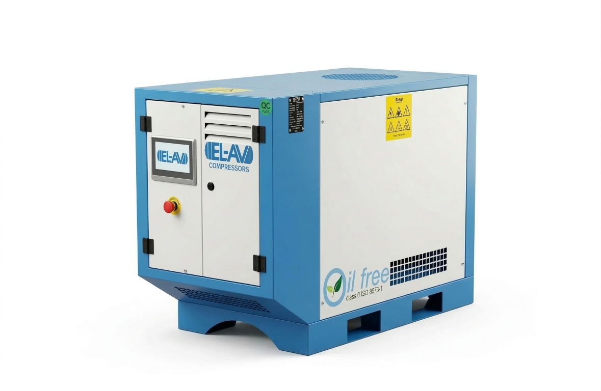 Oil-Free Silenced Scroll Compressor 7.5HP 8Bar - ELSCR Series