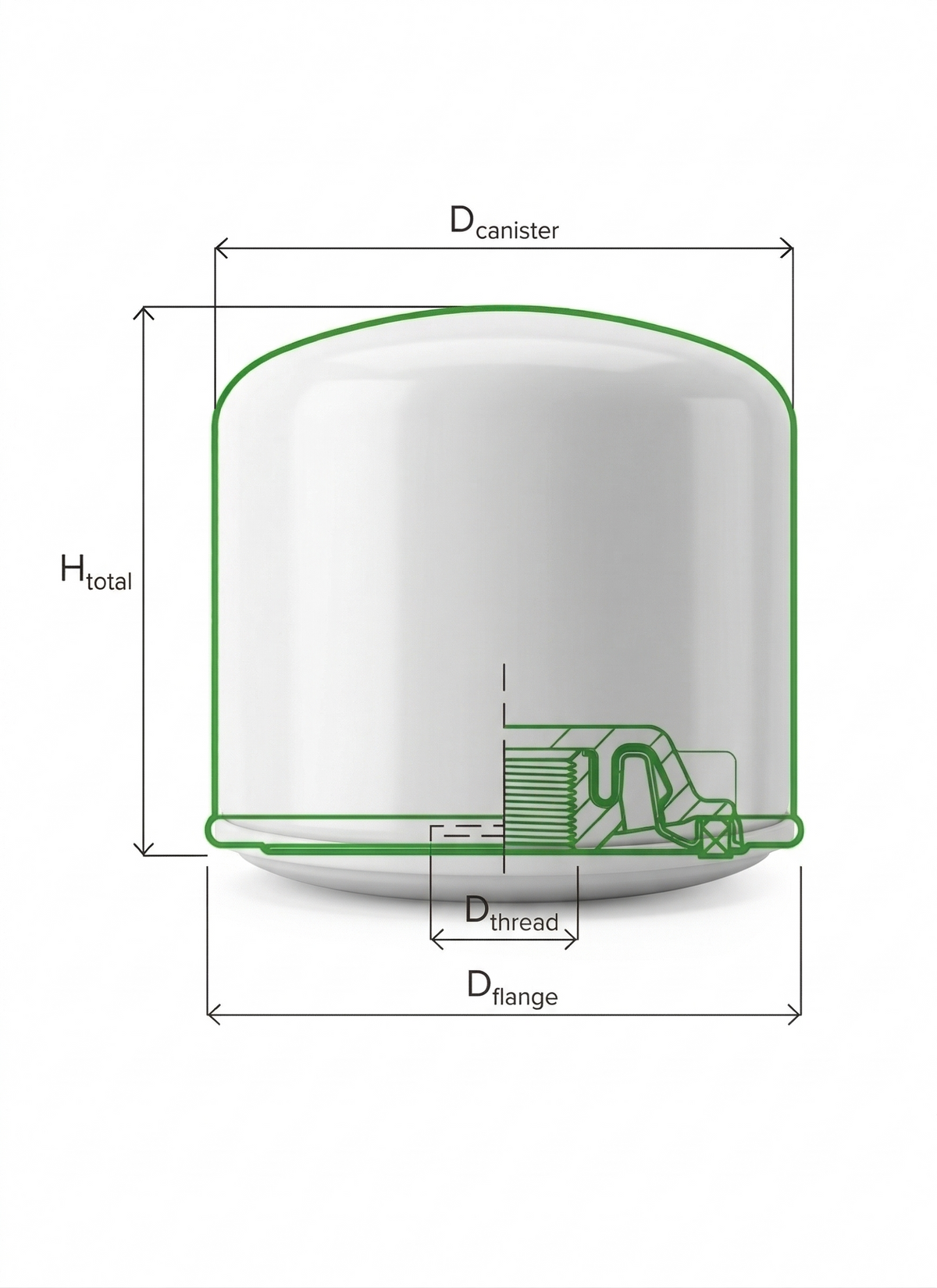 Genuine MANN-FILTER Air/Oil Separator LB 719/20