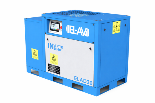EL+ 30HP PM VFD Rotary Screw Compressor + Integrated Transformer (40KVA - 208/230V to 460V 3-Phase)